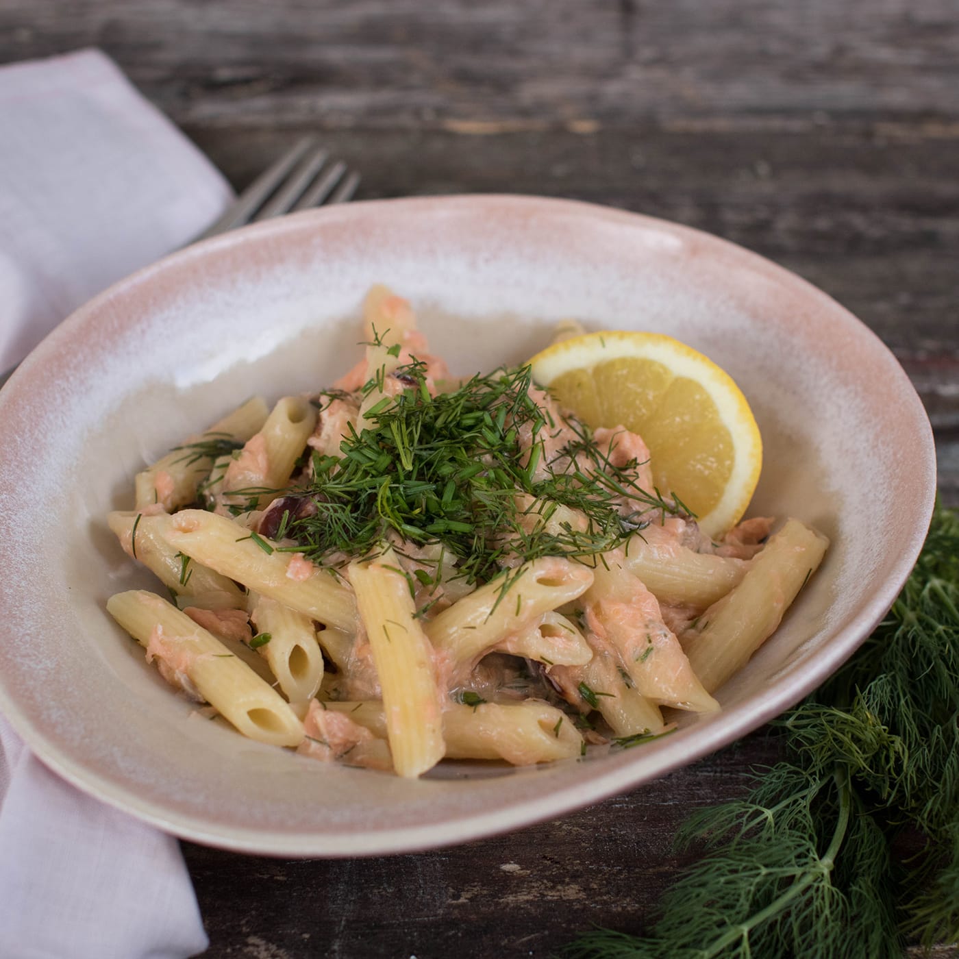 Hellä savulohipasta Juustoportti