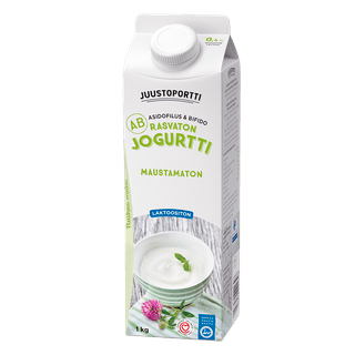 Juustoportti AB-jogurtti 1 kg rasvaton