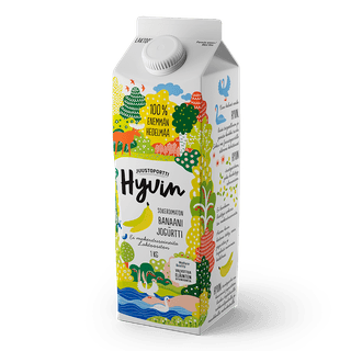 Juustoportti Hyvin sokeroimaton jogurtti 1 kg banaani