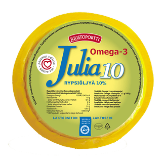 Juustoportti Julia viipaloitava rypsiöljyvalmiste 10 % 410 g