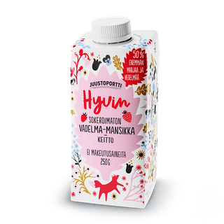 Juustoportti Hyvin sokeroimaton vadelma-mansikkakeitto 250 g