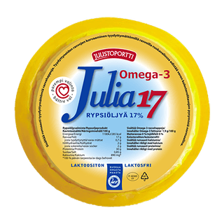 Juustoportti Julia viipaloitava rypsiöljyvalmiste 17 % 420 g