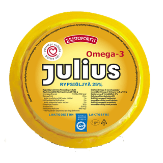 Juustoportti Julius viipaloitava rypsiöljyvalmiste 25 % 430 g