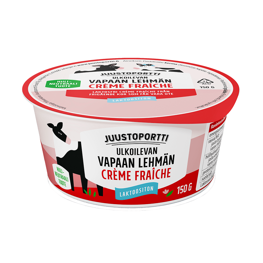 Juustoportti Vapaan lehmän crème fraìche 150 g laktoositon