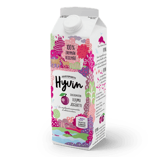 Juustoportti Hyvin sokeroimaton jogurtti 1 kg luumu