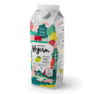 Juustoportti Hyvin sokeroimaton jogurtti 1 kg mango