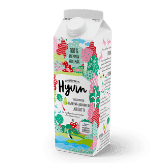 Juustoportti Hyvin sokeroimaton jogurtti 1 kg päärynä-raparperi