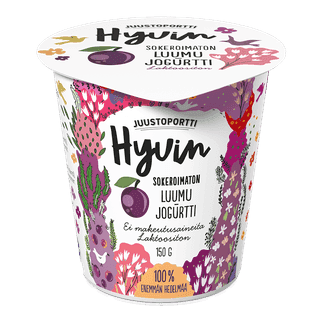 Juustoportti Hyvin sokeroimaton jogurtti 150 g luumu