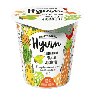 Juustoportti Hyvin sokeroimaton jogurtti 150 g mango
