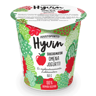 Juustoportti Hyvin sokeroimaton jogurtti 150 g omena