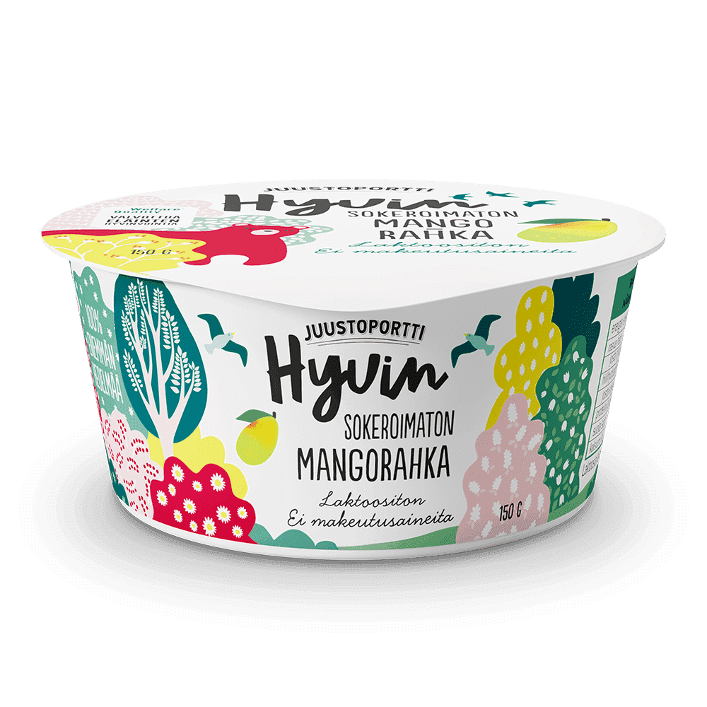 Juustoportti Hyvin sokeroimaton rahka 150 g mango