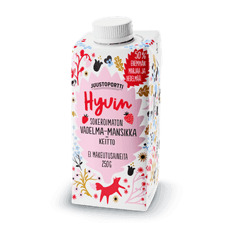 Juustoportti Hyvin sokeroimaton vadelma-mansikkakeitto 250 g