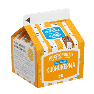 Juustoportti laktoositon kuohukerma 2 dl