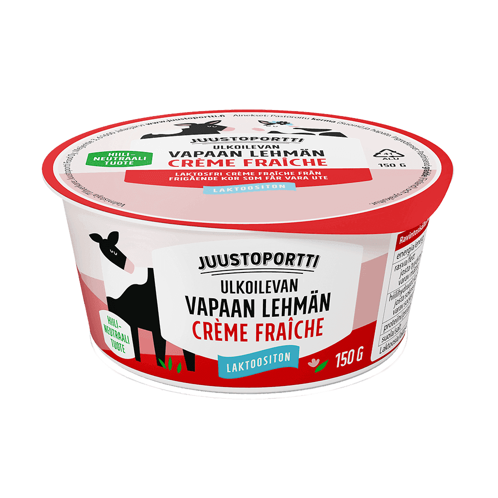 Juustoportti Vapaan lehmän crème fraìche 150 g laktoositon
