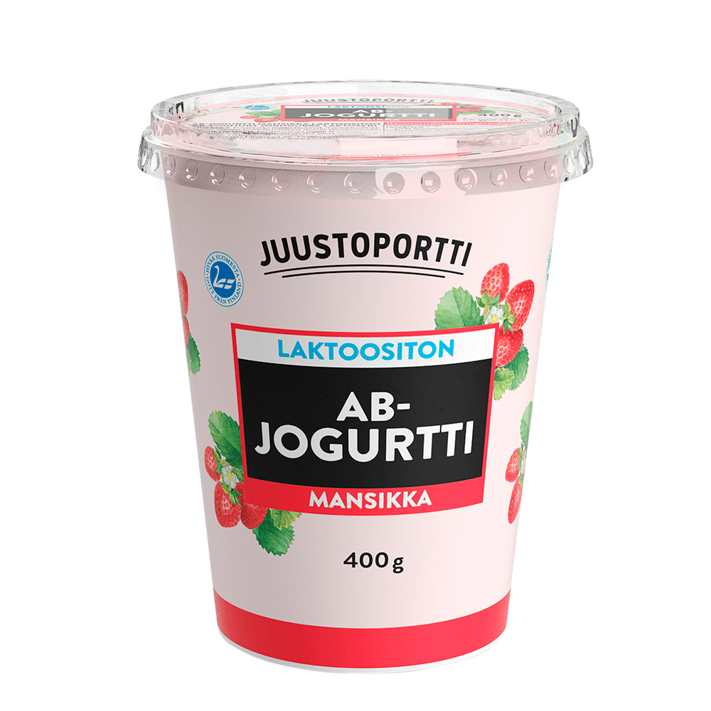 Juustoportti AB-jogurtti 400 g mansikka