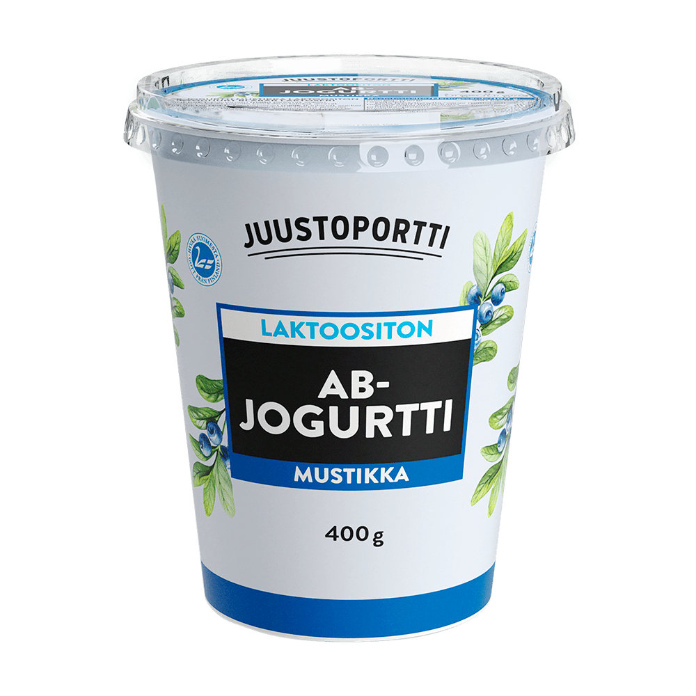 Juustoportti AB-jogurtti 400 g mustikka