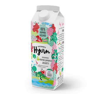 Juustoportti Hyvin sokeroimaton jogurtti 1 kg päärynä-raparperi