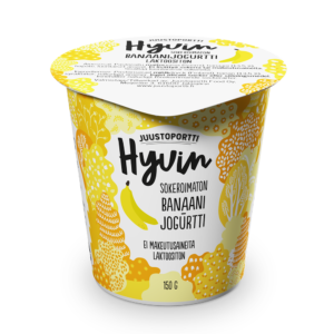 Juustoportti Hyvin sokeroimaton jogurtti 150 g banaani