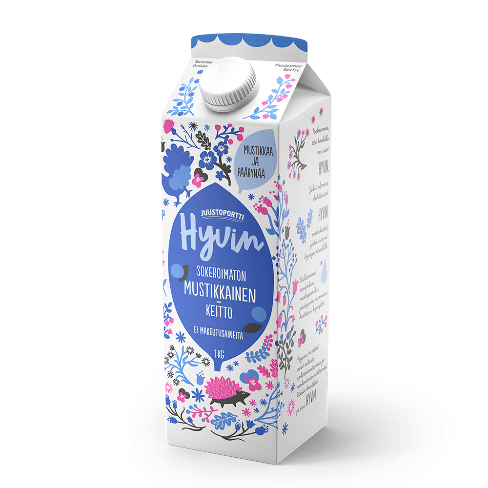 Juustoportti Hyvin sokeroimaton mustikkainen keitto 1 kg
