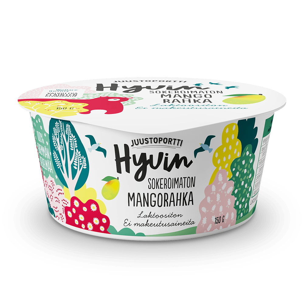 Juustoportti Hyvin sokeroimaton rahka 150 g mango