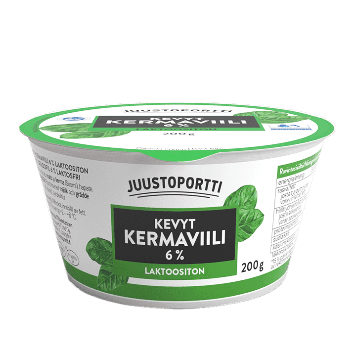 Juustoportti kermaviili 6 % 200 g laktoositon