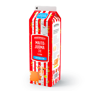 Juustoportti laktoositon maitojuoma 3 % 1 l