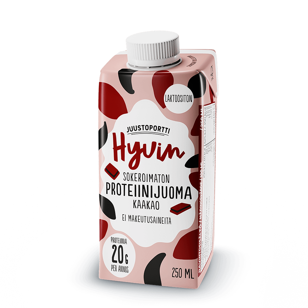 Juustoportti Hyvin sokeroimaton proteiinijuoma 250 ml kaakao