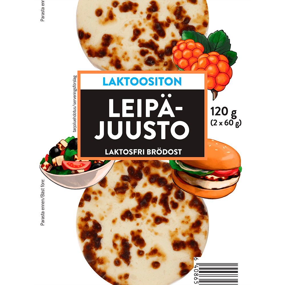 Juustoportti minileipäjuusto 2*60 g laktoositon