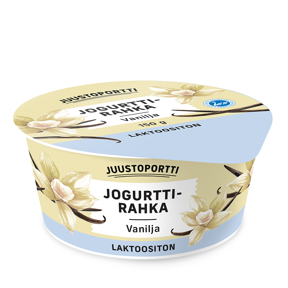 Juustoportti jogurttirahka 150 g vanilja laktoositon