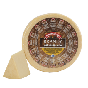 Juustoportti Brandy-pähkinä juusto noin 5 kg kiekko