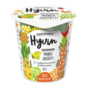 Juustoportti Hyvin sokeroimaton jogurtti 150 g mango