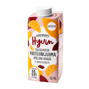 Juustoportti Hyvin sokeroimaton proteiinijuoma 250 ml appelsiini-kaakao