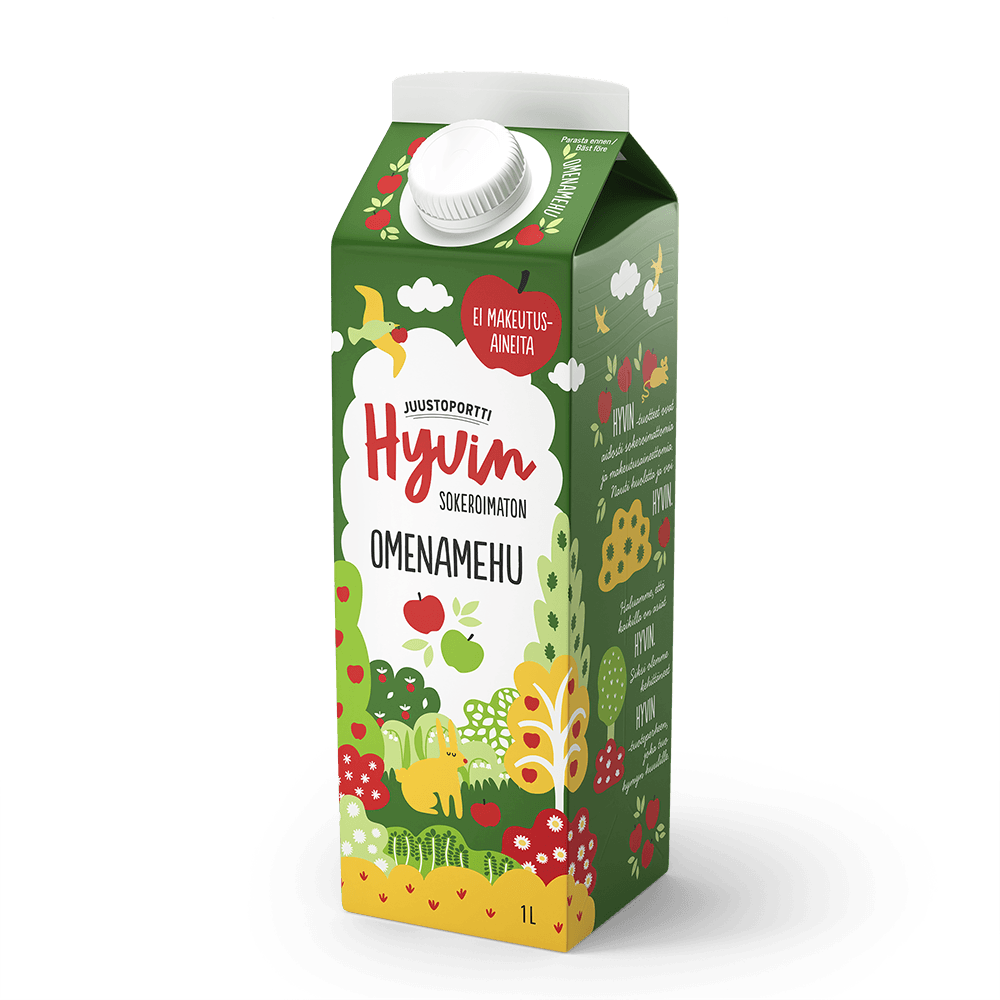 Juustoportti Hyvin sokeroimaton omenamehu 1 l