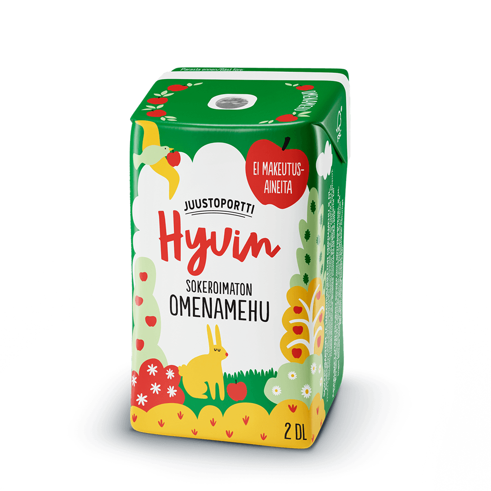 Juustoportti Hyvin sokeroimaton pillimehu omena 2 dl