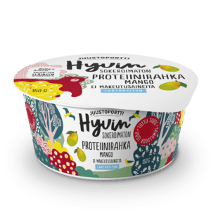 Juustoportti Hyvin sokeroimaton proteiinirahka 150 g mango