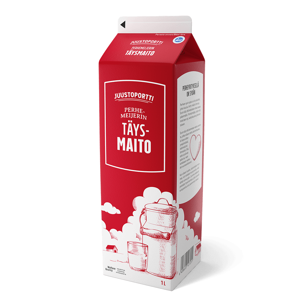 Juustoportti Perhemeijerin täysmaito 1l
