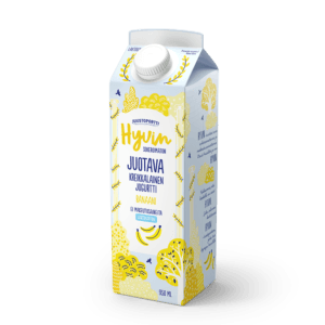 Juustoportti Hyvin sokeroimaton kreikkalainen juotava banaanijogurtti 950 ml