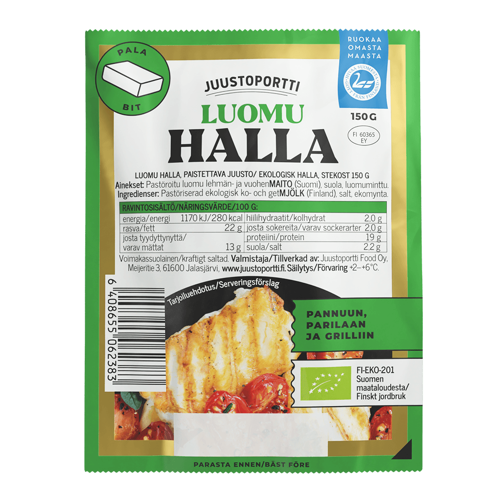 Juustoportti Luomu Halla 150 g paistettava juusto