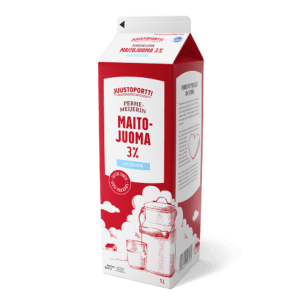 Juustoportti Perhemeijerin laktoositon maitojuoma 3 % 1 l