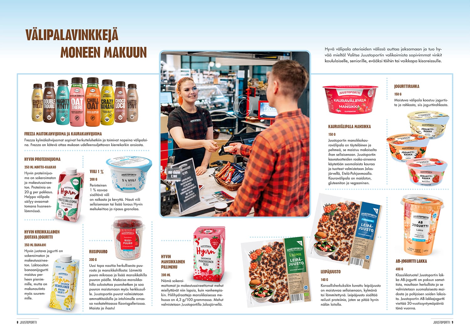 Juustoportin välipalavinkit