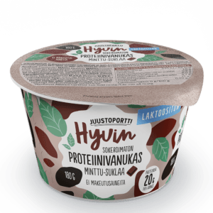 Juustoportti Hyvin sokeroimaton proteiinivanukas 180 g minttu-suklaa