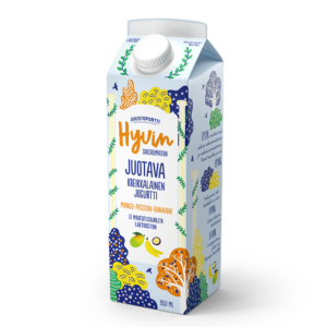 Juustoportti Hyvin kreikkalainen juotava jogurtti 950 ml mango-passion-banaani laktoositon