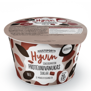 Juustoportti Hyvin proteiinivanukas 180 g suklaa, laktoositon
