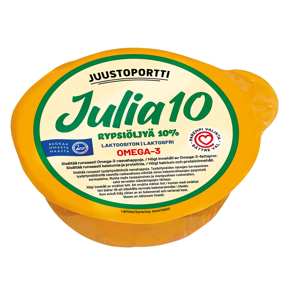 Juustoportti Julia 10 % rypsiöljyvalmiste 410 g laktoositon