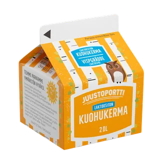 Juustoportti Kuohukerma 2 dl, laktoositon