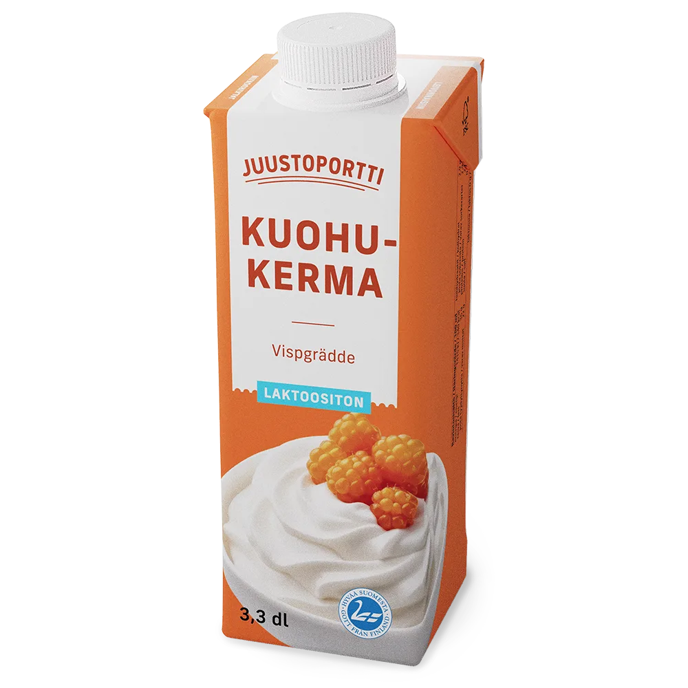 Juustoportti Kuohukerma 3,3 dl, laktoositon
