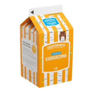 Juustoportti kuohukerma 5 dl laktoositon