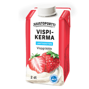 Juustoportti Vispikerma 2 dl laktoositon UHT