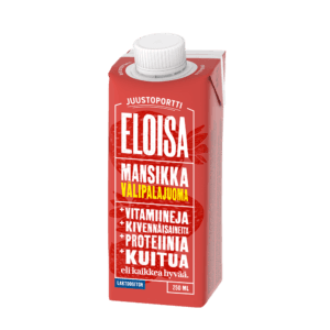 Juustoportti Eloisa välipalajuoma 250 ml mansikka laktoositon gluteeniton