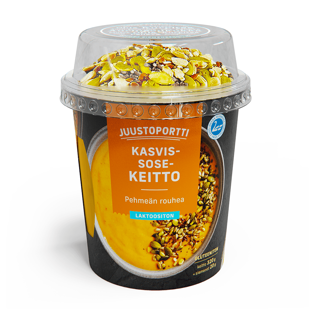 Juustoportti Kasvissosekeitto 340 g laktoositon gluteeniton